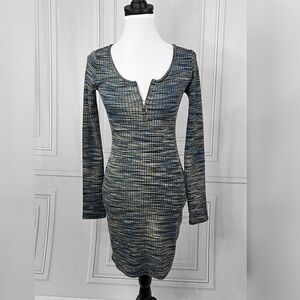 Ribbed body con dress 🖤